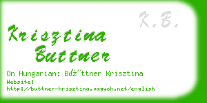 krisztina buttner business card